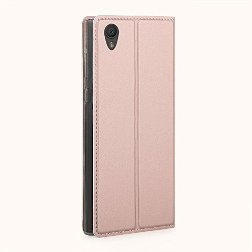 Sony Xperia L1 HÃ¼lle, IVSO Hohe QualitÃ¤t Advanced Shock Absorption Technology Case Folio Tasche Cover fÃ¼r Sony Xperia L1 Smartphone (Rose Gold)