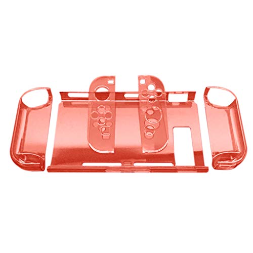 Preisvergleich Produktbild Webla Nintendo Transparente Schutzhülle Rote Kristallhülle kann auch in der Basisversion eingesetzt werden Ultradünne, klare, dünne Schutzhülle aus kristallklarem Gehäuse für Nintendo-Switch (Rot)