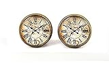 Uhr Ohrringe Armbanduhr Post Ohrstecker Schmuck Vintage Uhr Ohrringe, Messing antik Ohrringe