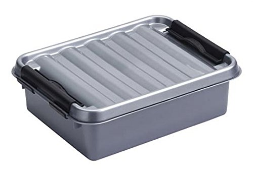 SUNWARE Q-Line Box - 1,0 Liter - 200 x 150 x 60mm - silber/schwarz