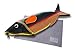 FEFI® Brillenetui „Fisch“ mit Reißverschluss, aufwändig genäht - Inklusive hochwertigem Brillenputztuch Microfasertuch