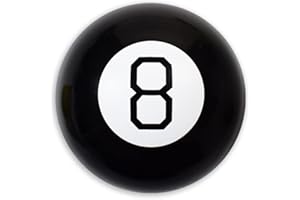 HEYCE Boule de Divertissement Magique - Accessoires de Spectacle de Bal de prédiction de nouveauté numéro 8 Noir,Questions Answer Ball Jouet pour Les fêtes