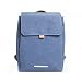 Produktbild Rucksack Frauen - Business Daypack für Damen Canvas Wasserabweisend - Alltags Tasche 13 Zoll Laptop A4 - RAWROW Kleiner Backpack (Hellgrau) (Blau)
