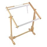 Este soporte dispone de un marco rotatorio perfecto para punto de cruz, bordado, etc.