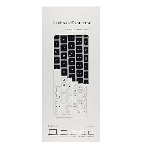 i-Buy QWERTZ Silikon Tastaturschutz für MacBook Air Pro 13″ 15″(No Touch Bar)- Schwarz - 3