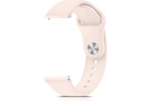 Amzpas 20mm 22mm Armband, Silikonarmband, Schnellverschluss Uhrenarmband, Weiches Silikon Sport Ersatzarmband für Damen Herren, Pulversand 20mm