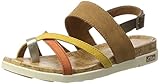 s.Oliver Damen 28116 Offene Sandalen mit Keilabsatz, Beige (NUT Comb 442), 39 EU