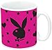 Produktbild Klang und Kleid 25444 Playboy Tasse aus Porzellan, Sterne und Herzen, 300 ml in schön bedruckter Verpackung