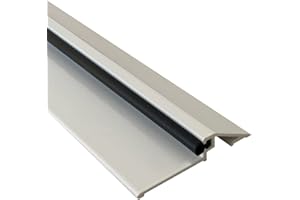 HOMEWELL - Soglia porta (PMR) con guarnizione, laccato bianco, 1,95 m