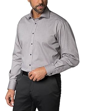 ETERNA Langarm Hemd COMFORT FIT Bindungsaufleger strukturiert