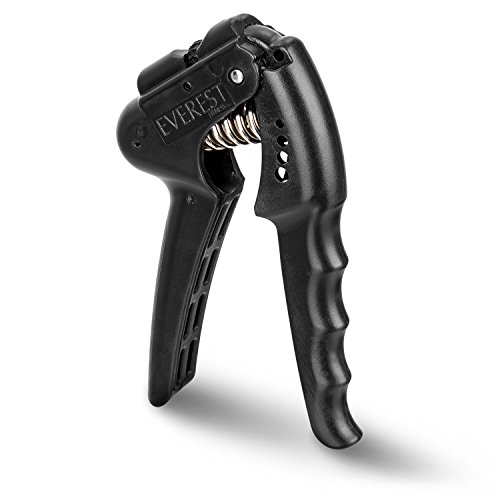 EVEREST FITNESS Hand Grip Professionale per la muscolatura di Mani e avambracci, con Resistenza Regolabile - Attrezzo per Le Dita/Finger Trainer/Pinza per Mani/Attrezzo per i Muscoli delle Mani