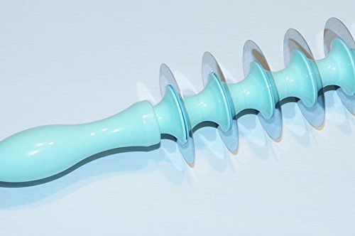 Ravioli Maultaschen Tortellini Manti Schneider Messer 9 Rädchen (Abstand der Messer/ Rädchen 2,5cm)/ Edelstahl rostfrei/ robuste Kunststoffgriffe/ Gesamtlänge mit Griffen 42 cm - 4