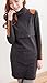 Bearsland Women's Turtleneck Long Breastfeeding Nursing Top Black UK Size 12-14