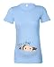 Women's Maternity 'It's a Boy!' Peeking Baby T-Shirt (M - 10/12, Sky Blue - Black Print)