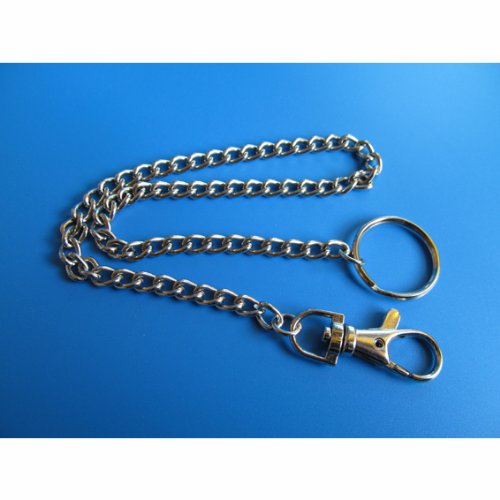NEU Karabiner an Kette, silber