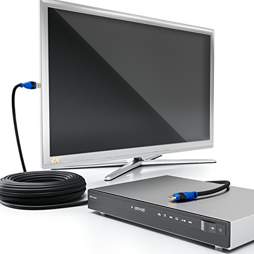 deleyCON 25m AKTIVES HDMI Kabel mit Verstärker / Extender / Entzerrer – UHD / 4K / HDR / 3D / 1080p / 2160p / ARC – High Speed mit Ethernet - 5