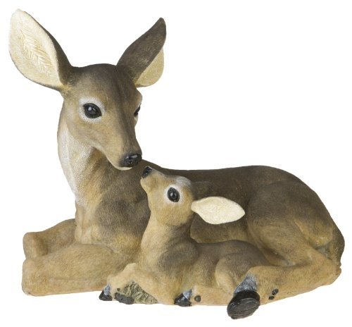 Gartenfigur Reh mit Rehkitz