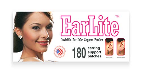 EarLite 180 Invisible Boucle d'oreille Ear-Lobe Wonder Support Patches Patches étanches en ZipLock Pouch