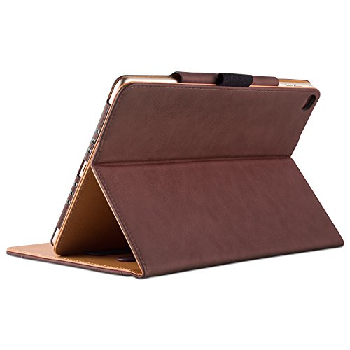 iPad Air, Air 2 & iPad 9.7″ 2017 Hülle – JAMMYLIZARD Ledertasche Smart Cover mit Standfuktion für iPad Air (5. & 6. Generation) & iPad 9.7″ 2017, BRAUN & HONIG, [MIT STIFT & STIFT-HALTER] - 4