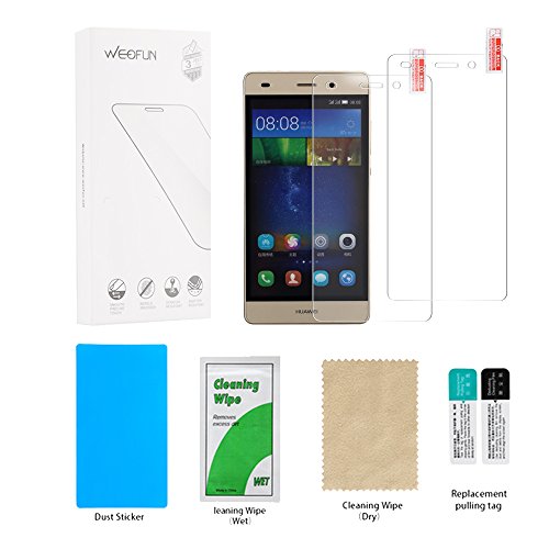 HUAWEI P8 Lite Panzerglas Schutzfolie, [2 Stück] Hi-Luck 0.33mm Premium Ultra-Klar Glasfolie Displayschutzfolie Schutzglas für HUAWEI P8 Lite (9H, Anti-Kratzer, Blasen-frei) - 5