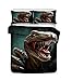 Produktbild CHAOSE 3D Netter Dinosaurier Bettwäsche Set,Superweiche Polyester-Baumwolle,3-teilig (1 Bettbezug + 2 Kissenbezüge) (Athlon, Double Size(200x200cm+2/75x50cm 1.8M Breites Bett))