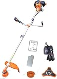 52CC PETROL STRIMMER GARDEN GRASS BRUSH CUTTER TRIMMER - FREE TOOL KIT + MORE