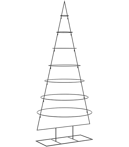 vidaXL - Kerstdecoratie kerstboom 80x30x180 cm - Zwart - Staal | Leen Bakker