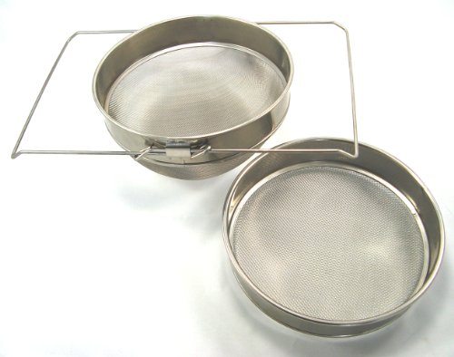 Simonthebeekeeper – Imker Edelstahl Doppel Honig Sieb – Durchschlag - 5
