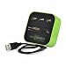 Blueink ™ SMACC All In One COMBO Card Reader & 3 Port USB 2.0 Hub (Black), USB HUB 2.0, USB HUB WITH CARD READER RS.499.00