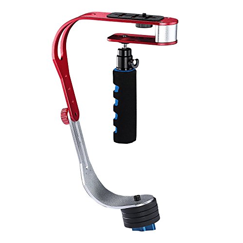 Neewer   en alliage d aluminium Poign  e Stabilisateur    main lev  e  capacit   de charge 1  kilogram 1KG  avec Phone Clip et Mount Adapter  pour appareils photo r  flex num  riques tels que Nikon  Canon  Sony A7 A7ii A7R A7S  iPhone 6s 6 5S 5 4S 4  GoPro