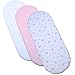 BabyPrem 3 Fitted Cotton Girls Moses Basket Sheets 73-76 x 28-30cm PINK TEDDY