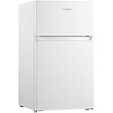 INFINITON Two-Door RefrigeratorFG-A85B2P, 83 L, 85 cm, Defrost, Height Adjustment, Reversible Doors, E, White