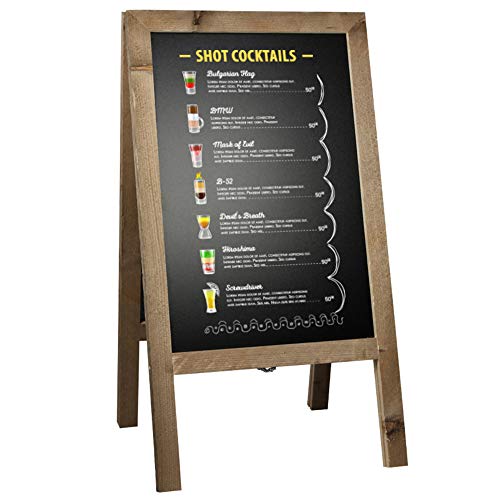 Pantalla Sales arabest Madera 46 x 80 cm atril Madera Pizarra Pizarra de publicidad, expositor