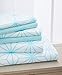 Produktbild Elegant Comfort  ™ Luxury Soft Cube Printed Set-1500 Thread Count Egyptian Quality Microfiber 6-Piece Set Wrinkle Resistant Coziest Bedding, All Around Elastic Fitted Sheet, King Aqua Blue