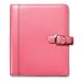 Produktbild Pink Ribbon Organizer Starter Set w/Leather Binder, 5-1/2 x 8-1/2, Pink/Brown