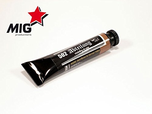 Mig Productions 502 Abteilung Oils Colors- Sand Brown for German Yellow #ABT-245 by Mig Productions