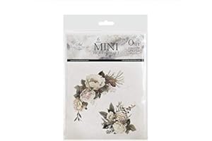 ITD Collection - Mini papel de arroz Set creativo 14,8 x 14,8 cm (6 hojas), papel de arroz decoupage para scrapbooking y manualidades, multicolor (RSM027- HS code 48021000)