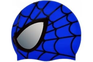 kina - Bonnet de Bain Enfant, pour Piscine, en Silicone, Hypoallergénique, Élastique et Doux au Toucher pour Cheveux Courts et Longs