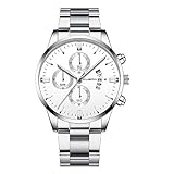 Lazzgirl CUENA Herrenuhr 845 Stahlband(Schwarzes, Rotgold, Silber)