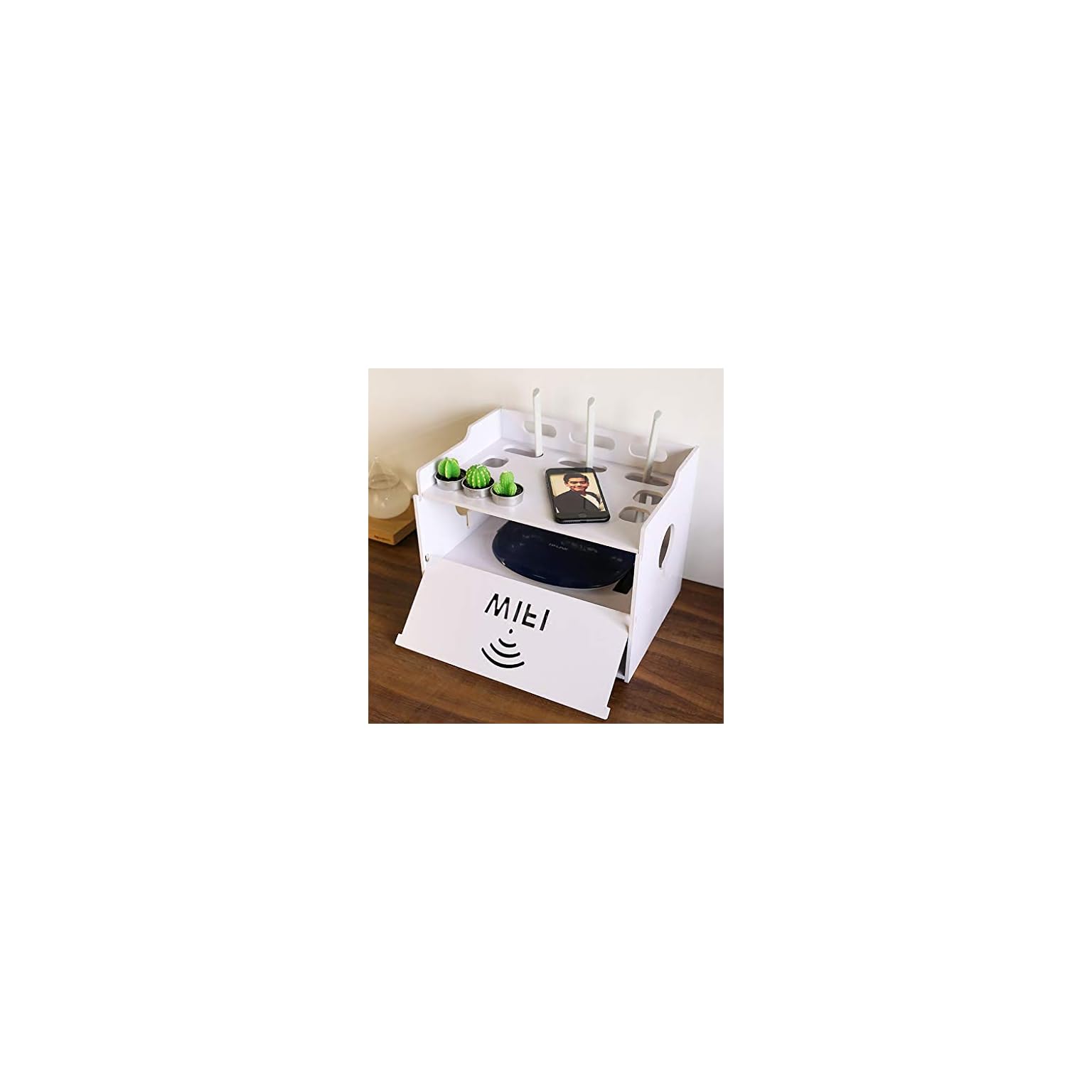 AFEO-Wand-TV Schrank WiFi Router Set Top Box Aufbewahrungsbox Sockel