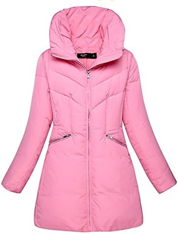 TongZemeng Women Top Quality Solid Winter Cotton Parkas Colorful Women Winter Down Jackets M Pink
