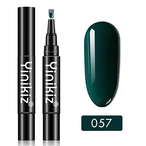 DressLksnf Pluma Esmalte de Uñas Semipermanente Lápiz Pintauñas de Un Paso de Gel UV/LED para Manicura Profesional Base Coat Top para Nail Art para Salón de Uñas