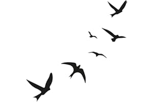 Tatouage Inkster - Oiseaux volants | tatouages temporaires végétaliens et imperméables pour adultes - Couleur certifiée cosmétique de l'UE - Tatouage révolutionnaire de 2 semaines