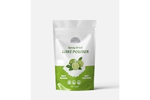 HEBHAC HERBS Lime Powder 114g | Spray-Dried - Refreshing Drink | Perfect for Baking, Smoothies, Hot or Cold Drink Powder Vegan, Non-GMO, Gluten Free.