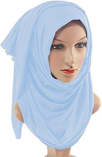 LATEST WINTER JERSEY STRETCHY HIJAB BIG LARGE PLAIN LYCRA MAXI SCARF SHAWL WRAP