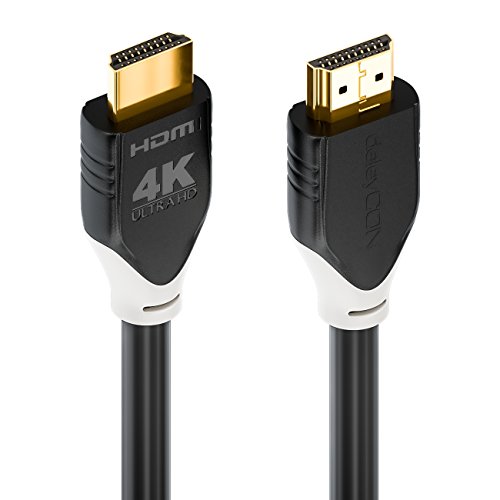 deleyCON 7,5m HDMI Kabel – kompatibel zu HDMI 2.0a/b/1.4a – UHD / 4K / HDR / 3D / 1080p / 2160p / ARC – High Speed mit Ethernet [Schwarz/Grau] - 3