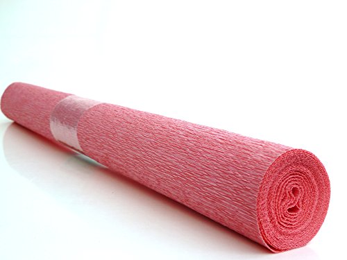 Floristenkrepp rosa - pastellrosa 50x250cm 1Rolle