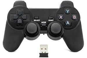 QUMOX Mando de juego Controlador inalámbrico 2.4GHz Gamepad Joystick Gamepad para PC