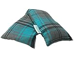Amazing Health 48 cm Long Turquoise Tartan Lavender Cotton Wheat Bag