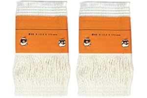 VIGAN Lot de 2 mèches pour poêles au kérosène, mèches de rechange pour chauffage au pétrole en fibre de verre + coton pour intérieur et extérieur (65 x 2,3 x 175 mm)